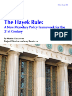 The Hayek Rule - Federal - Reserve - Monetary - Policy - Hayek - Rule