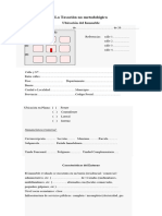 Formulario Informe de Tasación No Metodológica