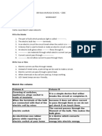 Vi Physics Worksheet