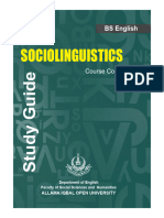 Sociolinguistics: BS English