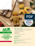 Pure Wool Entwine Gingerbread People Project