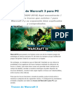 Trucos de Warcraft 3 para PC