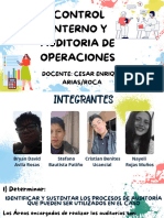 Control Interno Y Auditoria de Operaciones: Docente: Cesar Enrique Arias/Roca