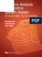 Dynamic Analysis and Control System Design of Automatic Transmissions