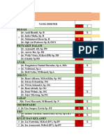 Jadwal Oncall DPJP Bulan Oktober