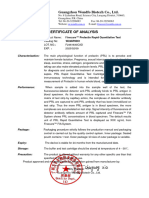 PRL Rapid Quantitative Test COA - F2461630CAD