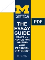 Essay Booklet From UM