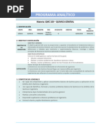 Revision Programa QUIMICA GENERAL TEORIA (Actualizado)