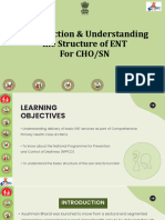 ENT Care For CHO & SN - Introduction & Understanding The Structure of ENT