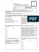 01 Prueba Fracciones, Número Mixto, Amplificación y Simplificación