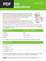 Liquid Medications Flyer