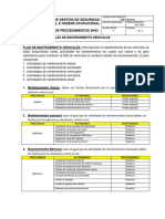 Plan de Mantenimiento Vehiculos