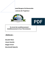 TP Circuit de Conditionnement Partie 1