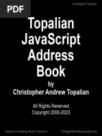 Topalian JavaScript Address Book by Christopher Topalian