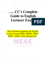 MOCC's Complete Guide To English Lecturer Exams