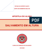 Apostila Do Aluno. Salvamento em Altura. CFSD 2019 2020 - 12.01.20 REVISADO