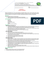 Activity Sheet Aseptic Technique Plate Streaking