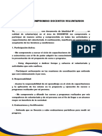 Carta de Compromiso Docentes Voluntarios