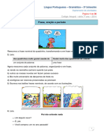 Exercícios 7ano 3bim Gramatica