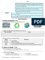 Pollution-Test-Tests - 2 Medio - Keys