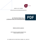 Tesis Mi Trayectoria en La Licenciatura en Intervención Educativa