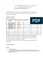 Actividades de Retroalimentación y de Nivelación en El Avance de La Asignatura Semana 4