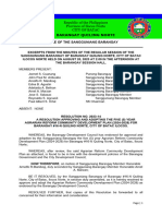 2023 BARANGAY RESOLUTION NO. 2023-14 - Approving DAR Comprehensive 5-Year Development Plan