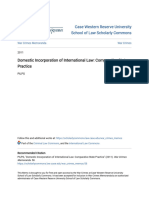 Domestic Incorporation of International Law - Comparative State PR