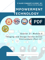 Empowerment Technology: Quarter 2 - Module 6 "Imaging and Design For The Online Environment (Part 2) "