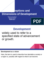 Conceptions and Dimensions of Development 1