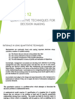 CHAPTER 12-Quantitative Techniques For Decision-Making