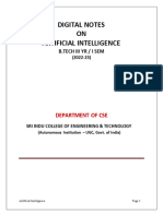 R20CSE3122 Artificial Intelligence