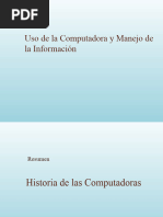 Uso Computadora y Manejo Informacion