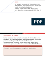 2) Eliminación de Gauss y Gauss Jordan