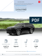 Toyota Build and Price 2024 Grand Highlander Hybrid Limited AWD