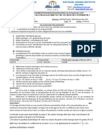 EXAMEN Bts Rattrapage 2021 Islape Géotechnique I