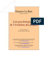 Les Lois Psychologiques de L'évolution Des Peuples