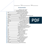 Activity - Present Perfect 