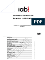 Iab Spain Nuevos Estndares de Publicidad Digital v1 Comentarios Pblicos