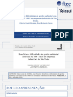 Apresentação Artigo Gestão Ambiental Correto