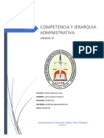 UNIDAD VI COMPETENCemIA Y JERARQUIA ADMINISTRATIVA