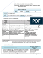 Unicación CRF - Leemos Un Texto Argumentativo