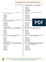 648 Upper Intermediate Vocabulary Test 1 Esl Vocabulary Exercises