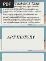 History of Arts