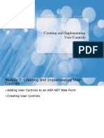 Creating and Implementing User Controls