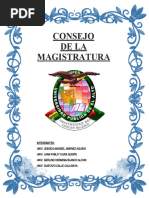 El Consejo de La Magistratura