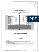 Portail Battant Fer Pose en Applique JA0744 A