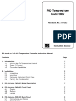 PID Temperature Controller: RS Stock No