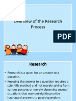 Overview of Research Process in Education