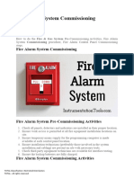 Fire Alarm System Commissioning Procedure